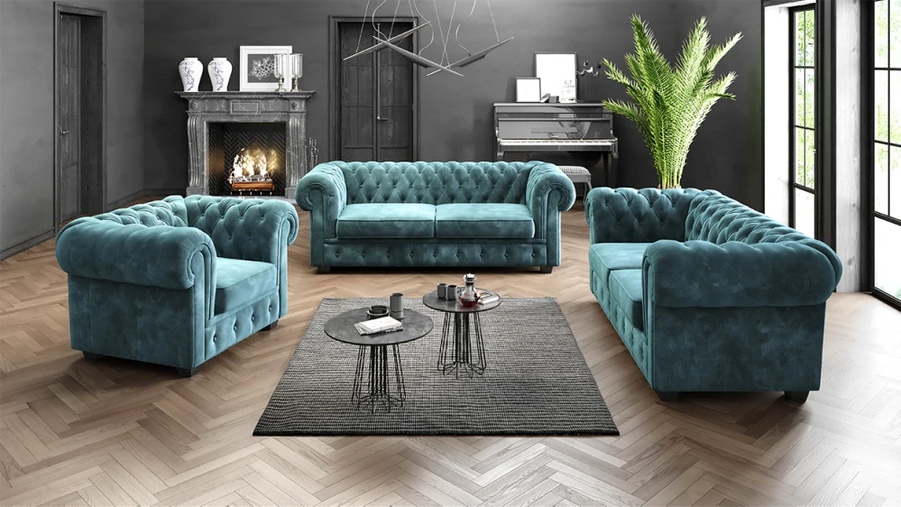 Chesterfield zostava 3+2+1