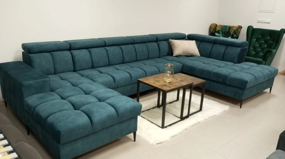 Sedačka PLAZA Účko 180 x 380 x 210cm (s úl. priestorom + rozklad)