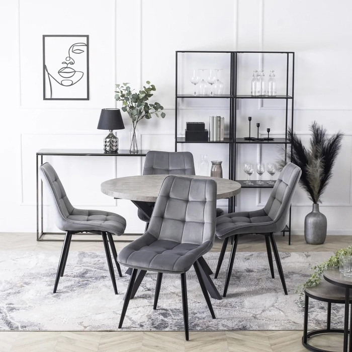 Stolička RIO, sivá 