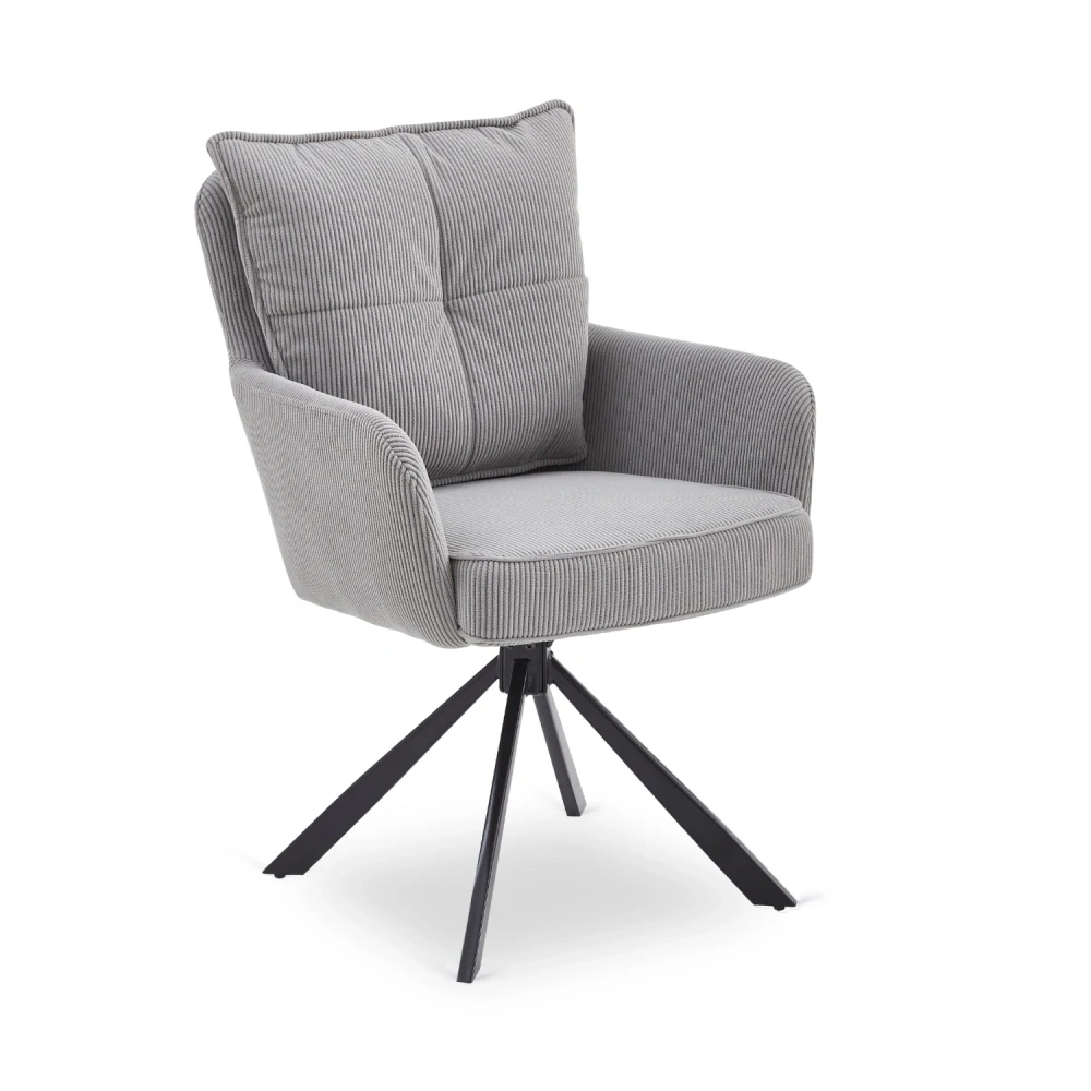 Otočná stolička CITY, sivá