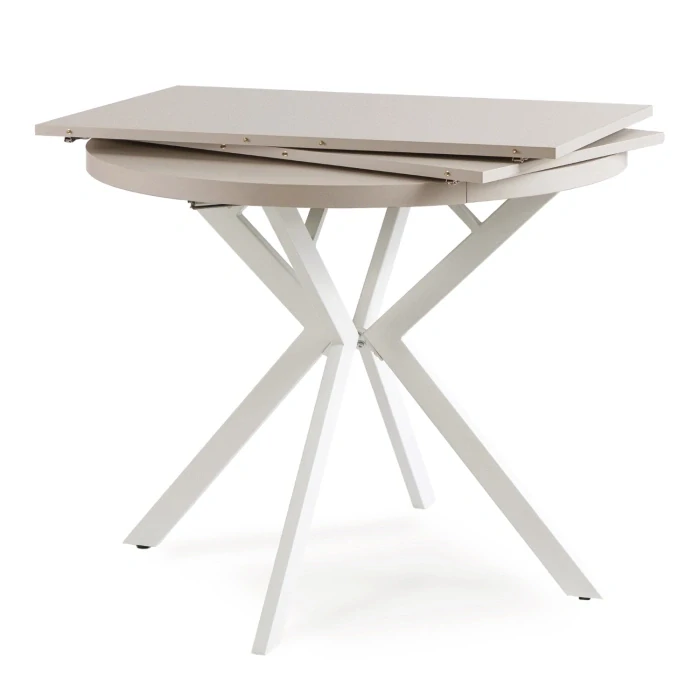 Stôl DORIAN 80-160 cm Kašmír/biely