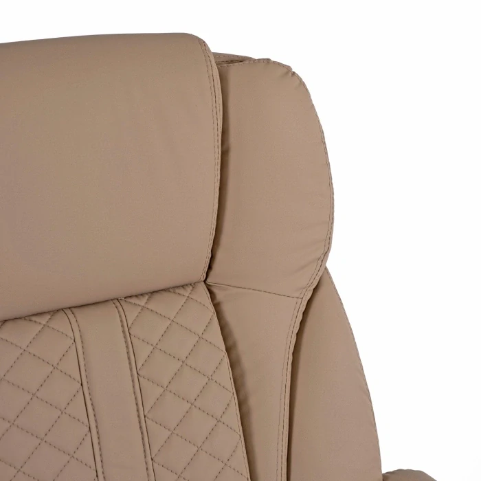 Otočná stolička PHONIX, béžová, ekokoža