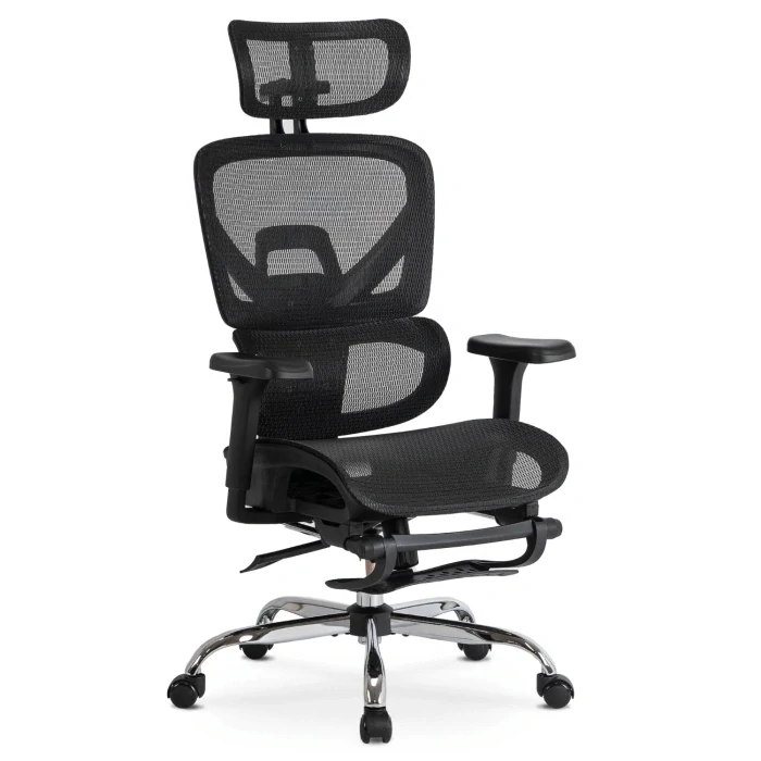 Ergonomická otočná stolička KAIR, čierna