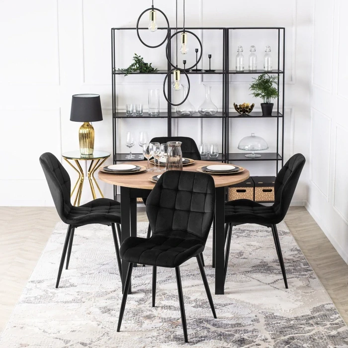 Stolička LUCKY, čierna