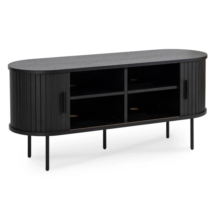 TV skrinka TRISH 120 cm, čierna