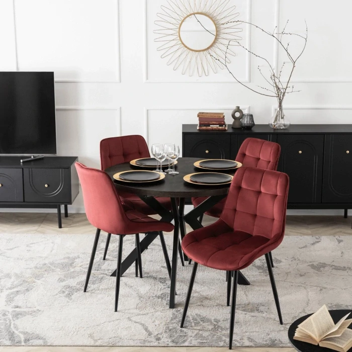 Stolička CHRIS, bordová