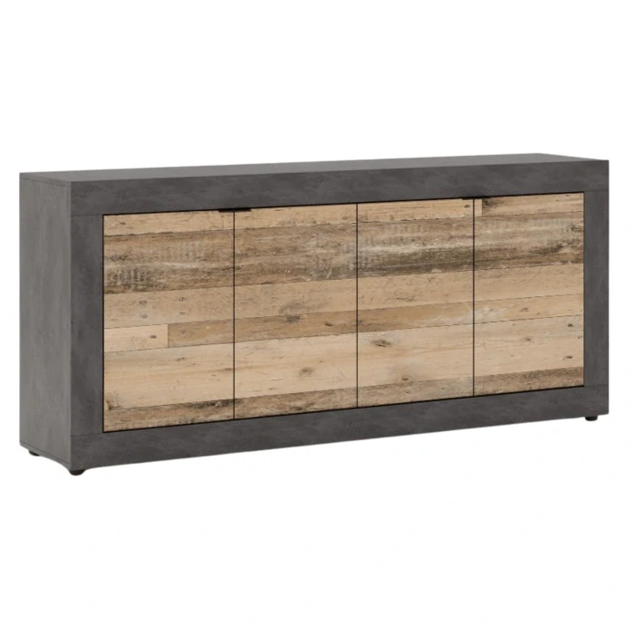 Komoda BLAGO 180 cm, dub/čierna