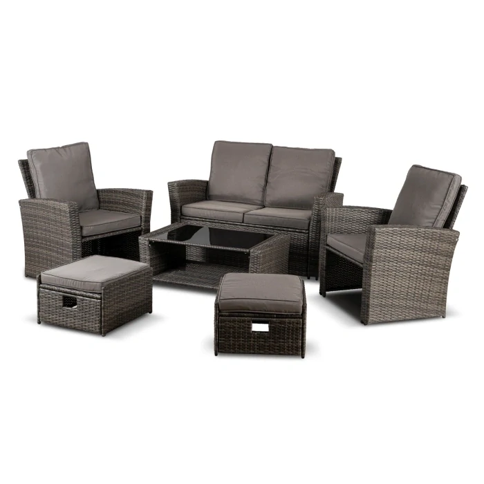 Záhradný nábytok DELGADO, sivý