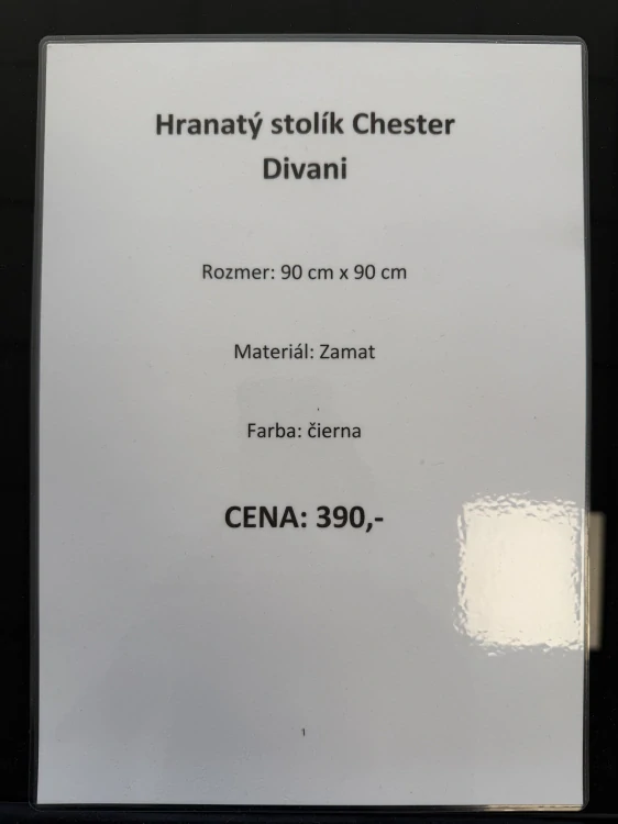 Hranatý stolík Chester Divani 