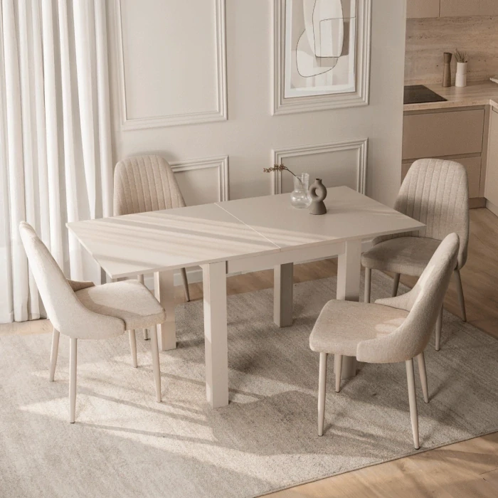 Rozkladací stôl MAX 80-160 cm, kašmír