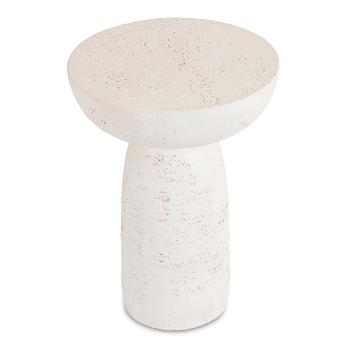 Stolík HENRICO 40 cm, krémová/béžová