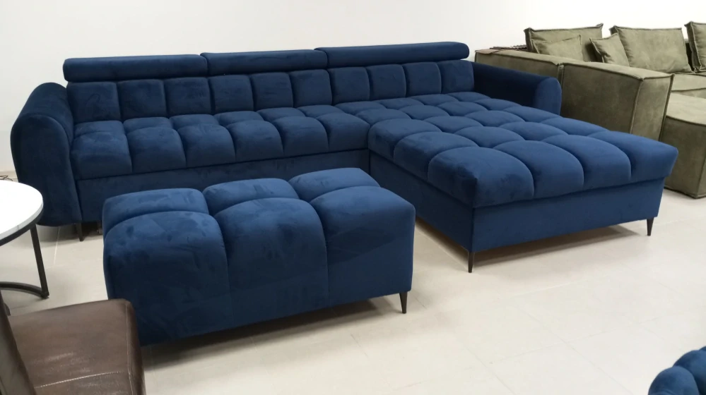 Sedačka PLAZA s otomanom na ležanie 350 x 200 cm ( s úl. priestorom+rozklad)