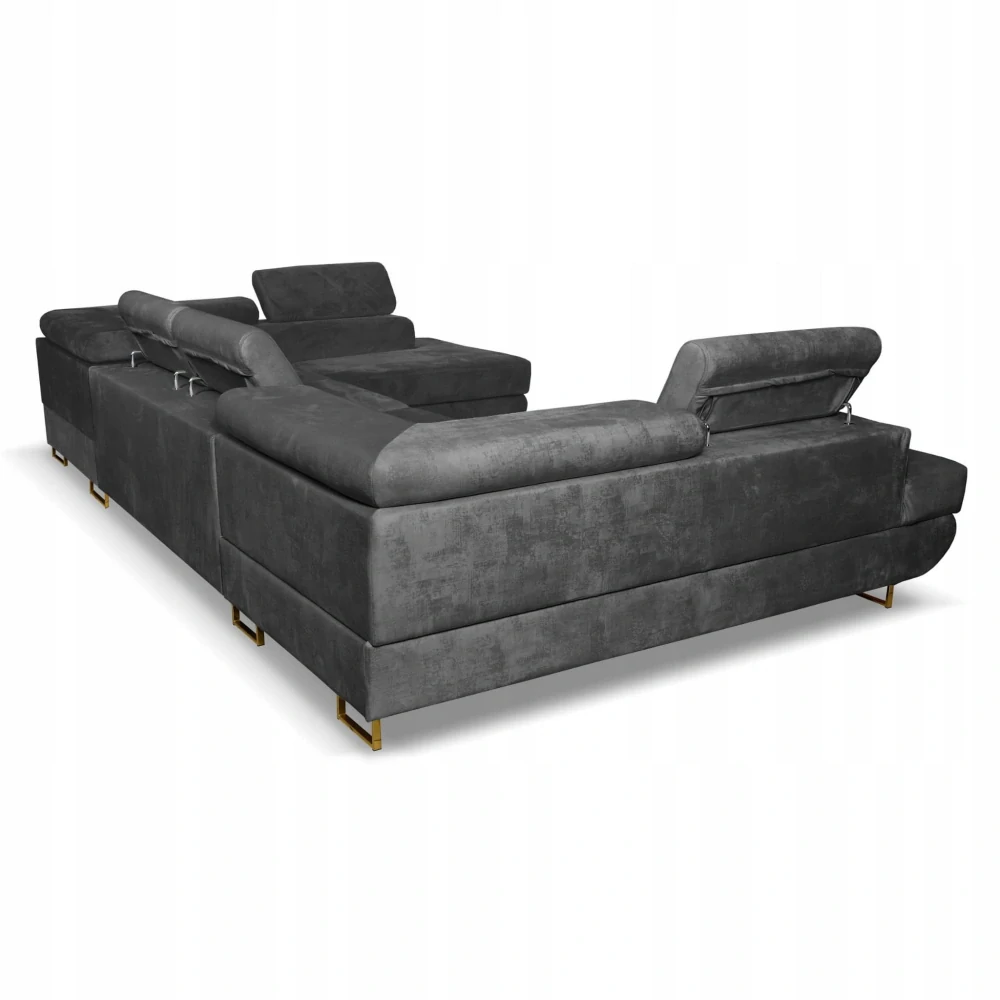 Účko -veľká sedačka Bosso sivá z kolekcie Manchester 