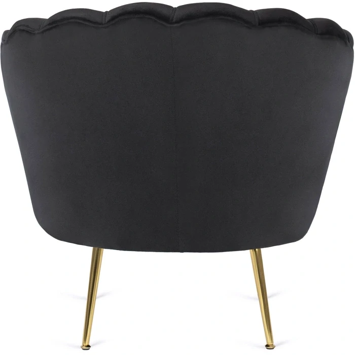 Kreslo GRAND s podnožkou, čierne