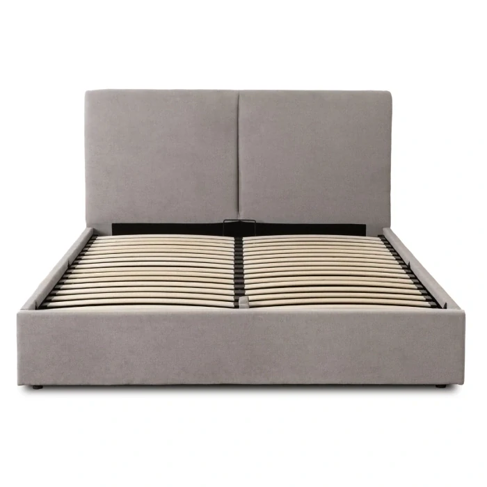 Posteľ MARSYLIA 160x200 s úložným priestorom, sivá
