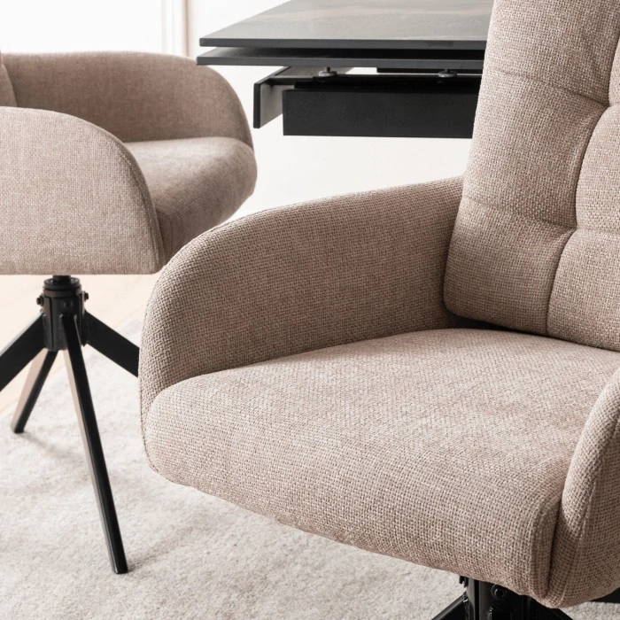 Otočná stolička JULY, béžová