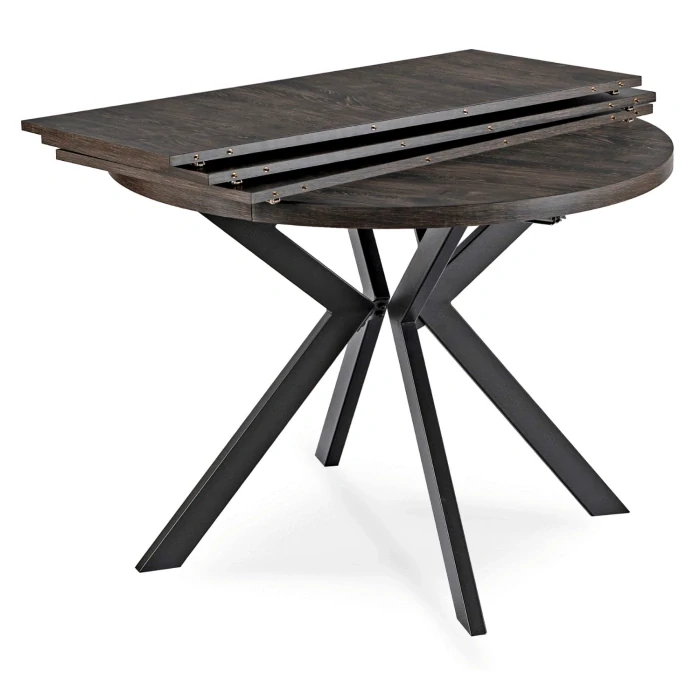 Stôl LUKAS 100-250 cm, čierny