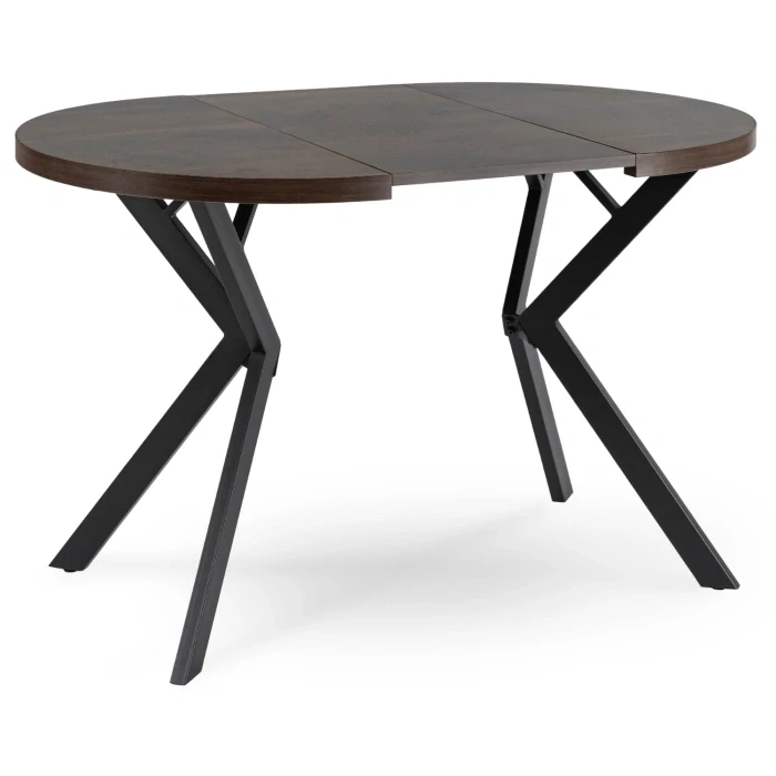 Stôl DORIAN 80-160 cm, orech/čierny