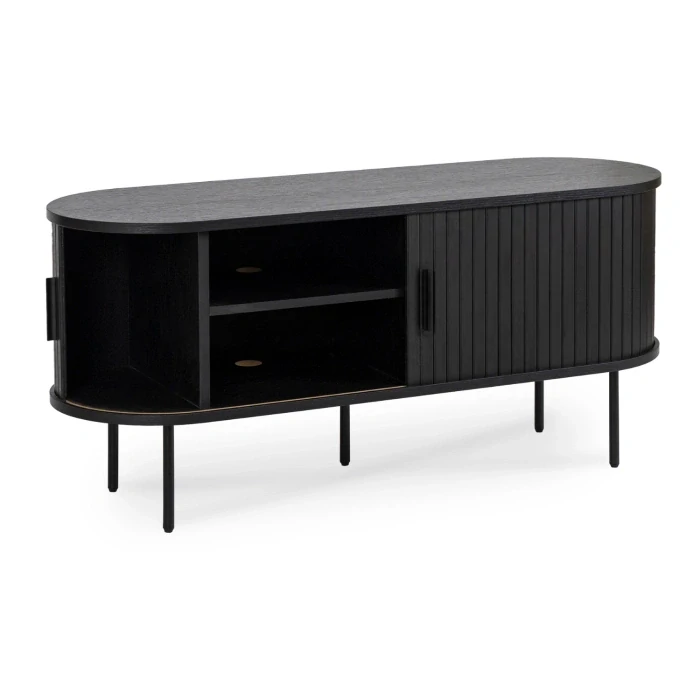 TV skrinka TRISH 120 cm, čierna