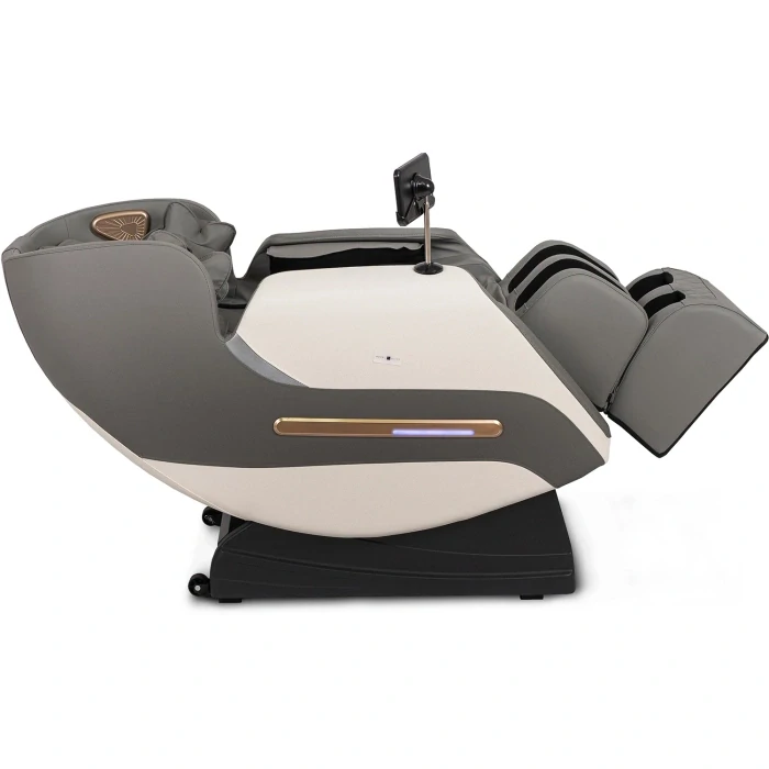 Masážne kreslo VX MAX, sivá ekokoža, anglické menu