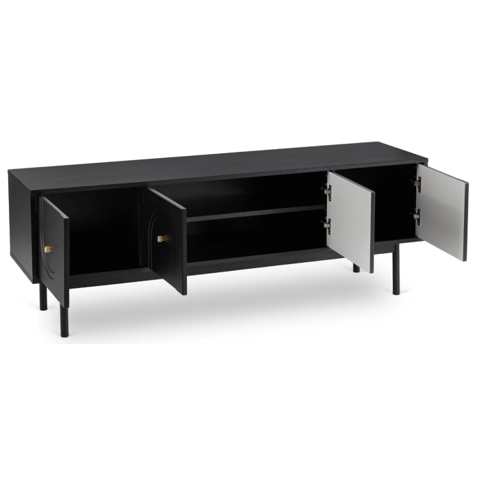 TV skrinka MARLEN 155 cm, čierna