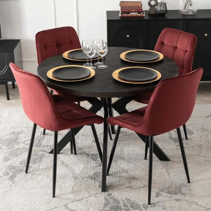 Stolička CHRIS, bordová