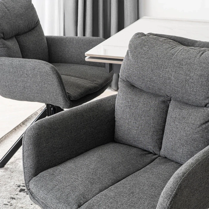 Otočná stolička PAUL, tmavosivá