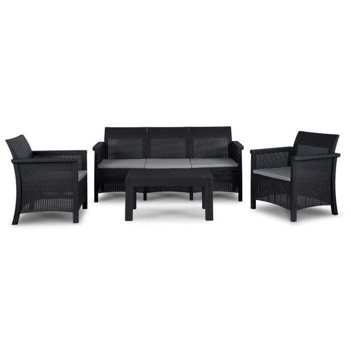 Záhradný nábytok SAVIO, čierny