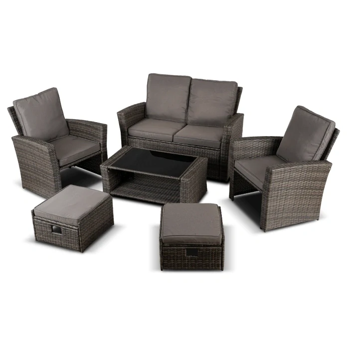 Záhradný nábytok DELGADO, sivý