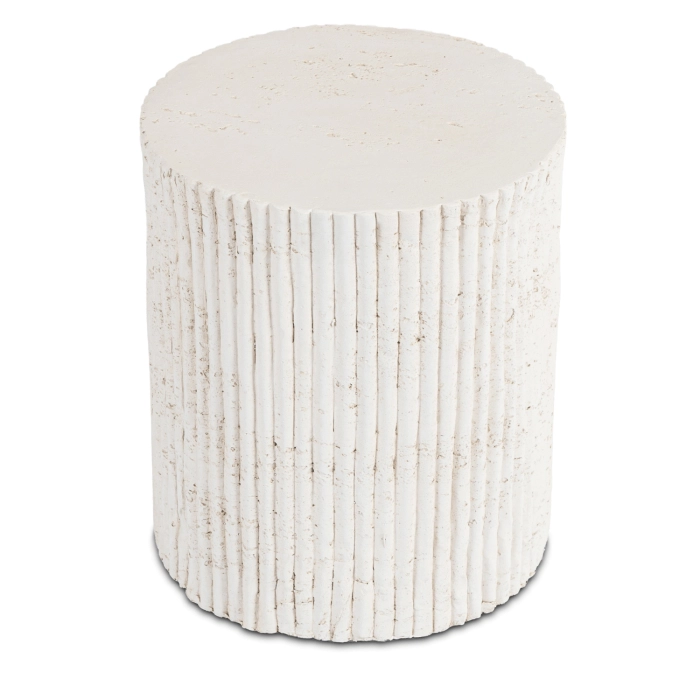 Stolík TIALL 38 cm, krémová/béžová