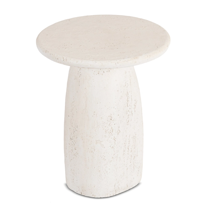 Stolík REES 49 cm krémová/béžová