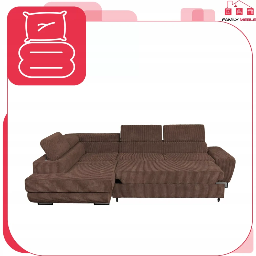 Rohová sedačka Manchester hnedá 17