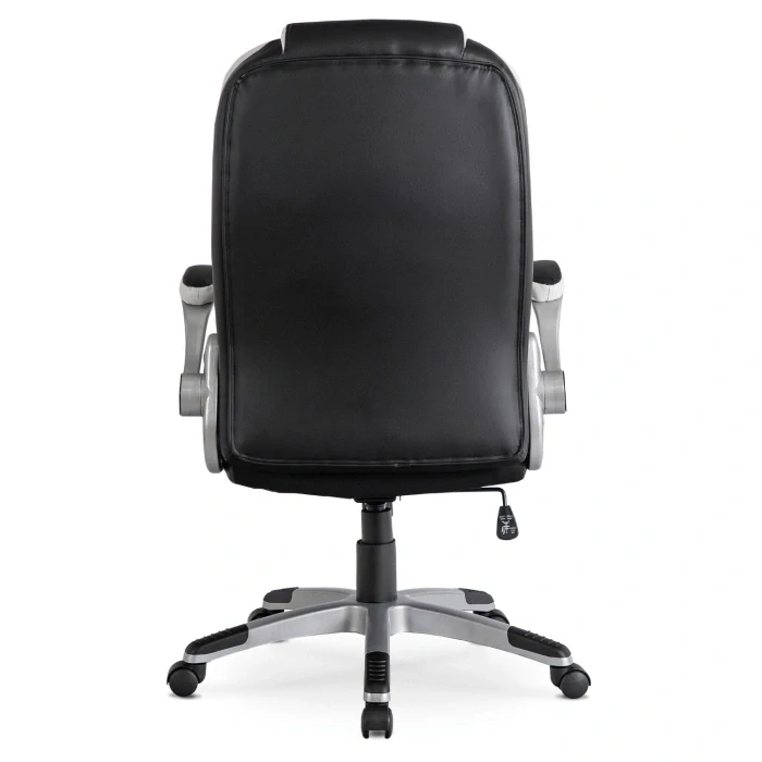 Otočná stolička LIVERPOOL, čierna, ekokoža