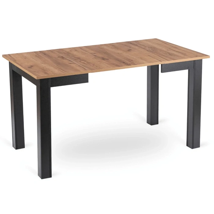 Rozkladací stôl BEN 80-200 cm, dub/čierna