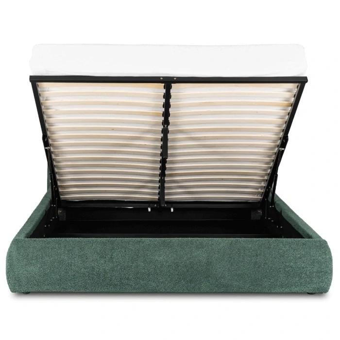 Posteľ 160x200 BRISTOL s úložným priestorom, zelená