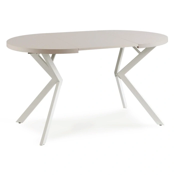LUGO Stôl 90-190 cm kašmír/biela