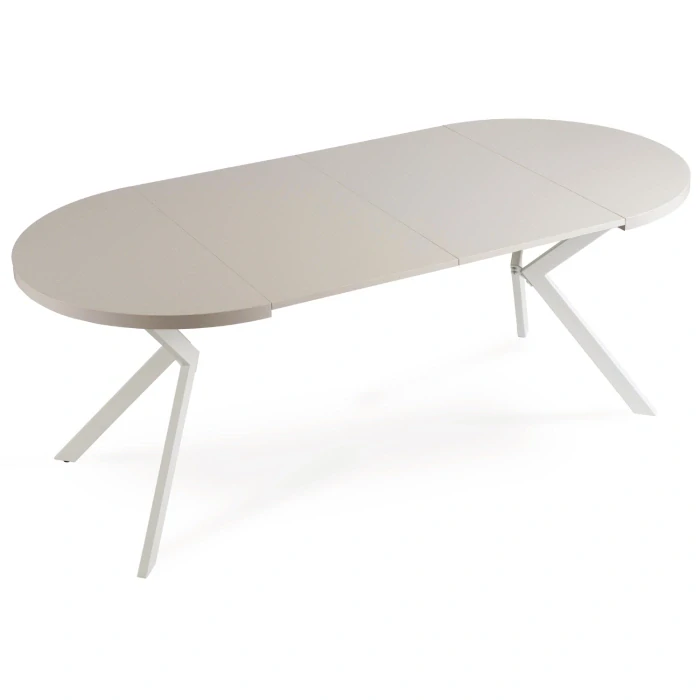 Stôl DORIAN 80-160 cm Kašmír/biely