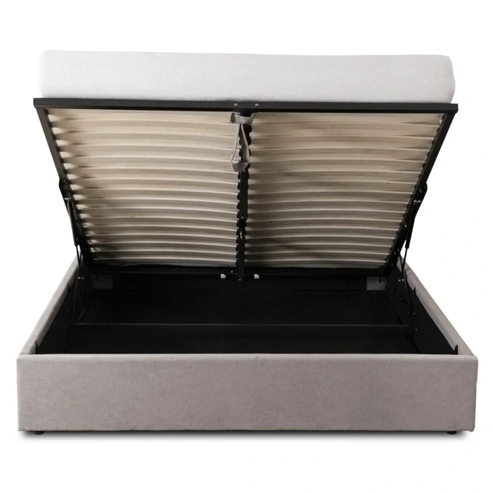 Posteľ MARSYLIA 160x200 s úložným priestorom, sivá