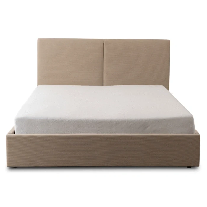 Posteľ MARSYLIA 140x200 s úložným priestorom, béžová