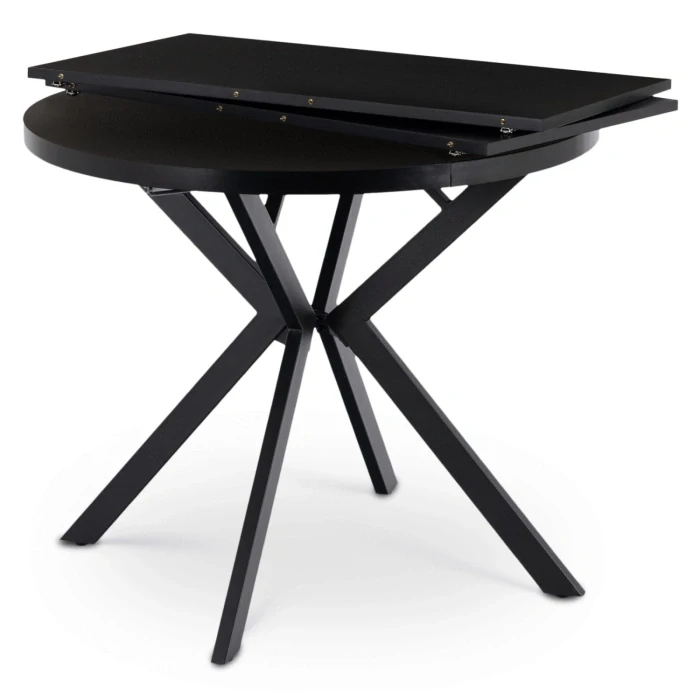 LUGO stôl 90-190 cm, čierny