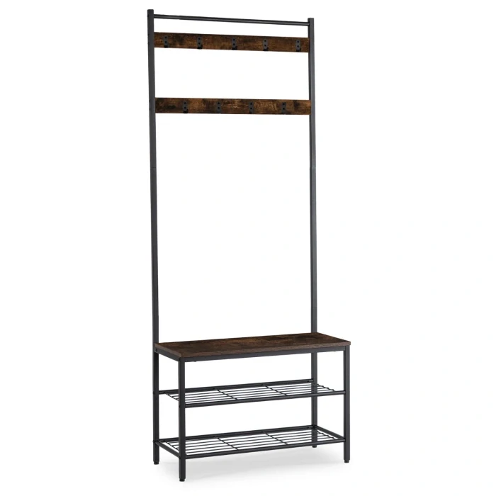 Vešiak do predsiene JETT 70 cm, rustikálny dub/čierny