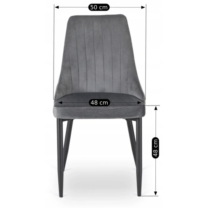 Stolička BARI, sivá