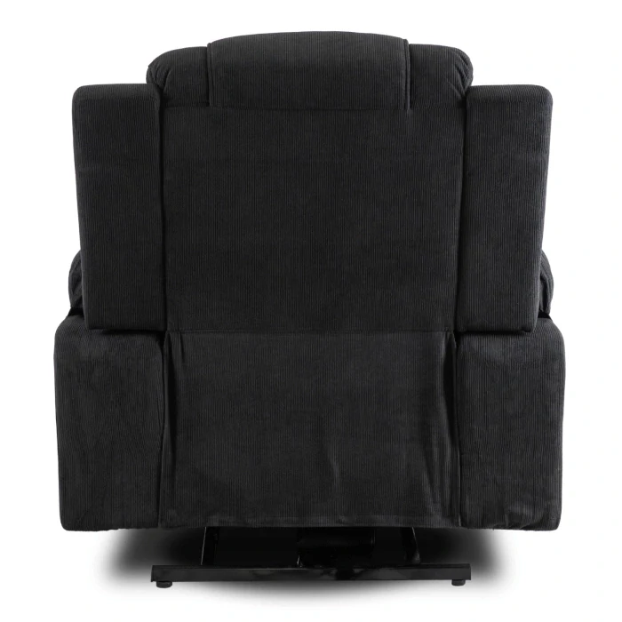 Elektrické masážne kreslo FENIX s funkciou vstávania, čierne