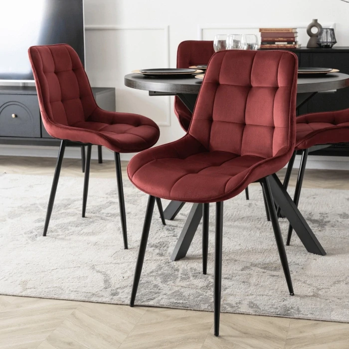 Stolička CHRIS, bordová