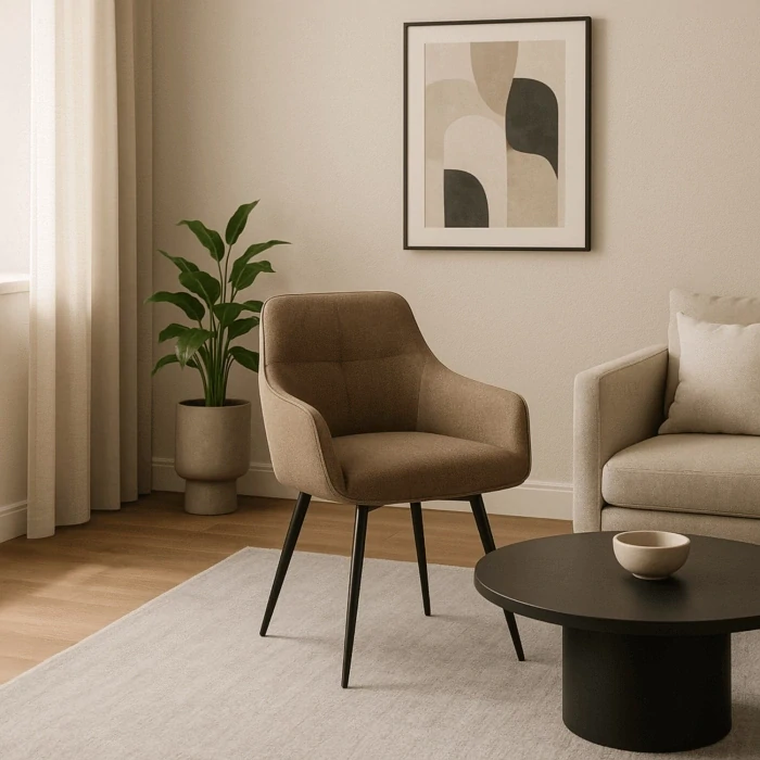 Otočná stolička LARISA, béžová