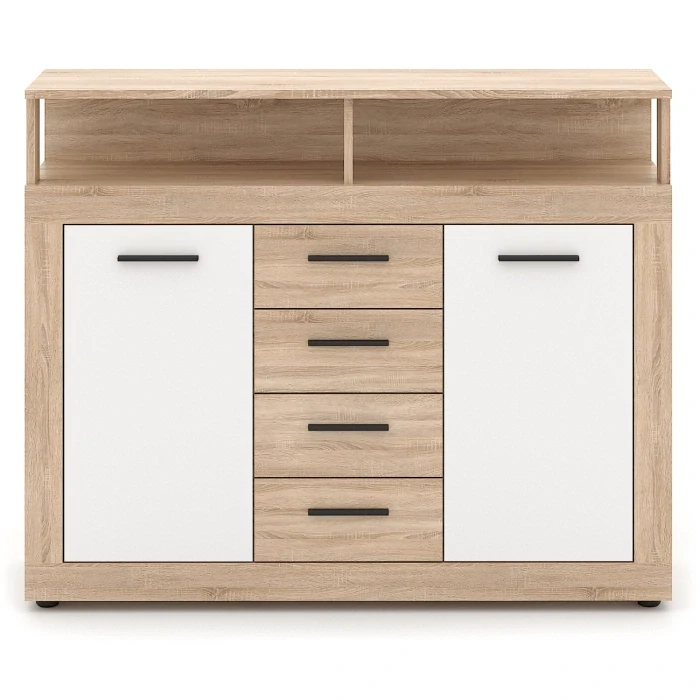 Komoda BLAGO MIDI B 119,5 cm, dub sonoma/biela