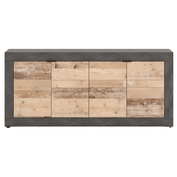 Komoda BLAGO 180 cm, dub/čierna