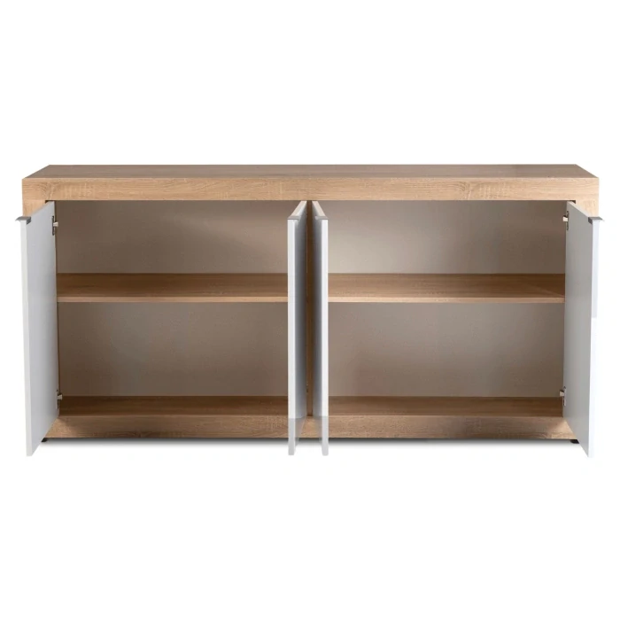 Komoda BLAGO 180 cm, dub sonoma/biela