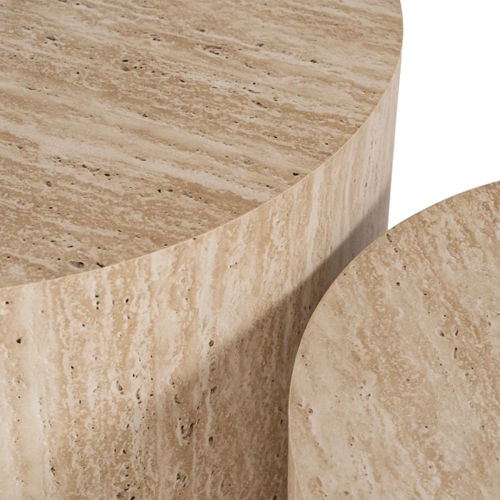 Súprava stolíkov LEILA, travertín