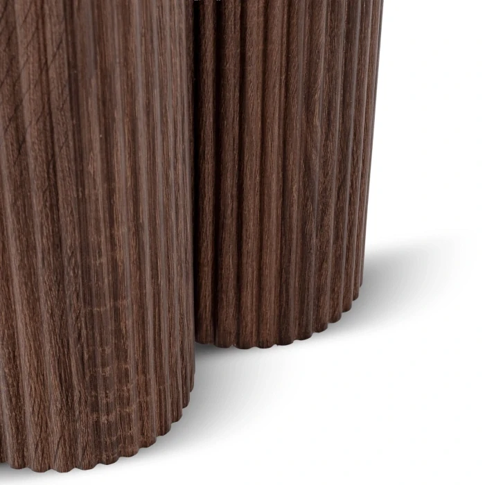 Konferenčný stolík ALMERIA 50 cm, travertín/orech